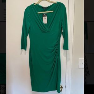 Green body con dress - NWT